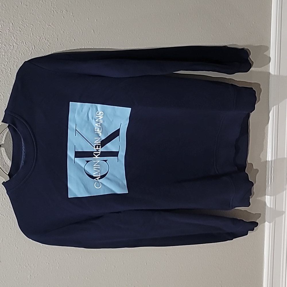 CALVIN KLEIN JEANS NAVY CREWNECK SIZE SMALL